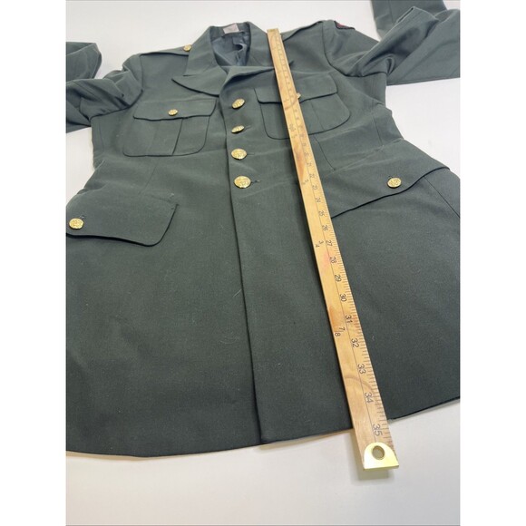 DeRossi & Son US Army Class A Dress Coat Jacket Green Men’s 41XL - Picture 8 of 16